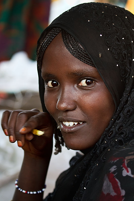  Young afar women at the market of Assaita   Ethiopia